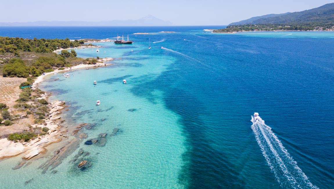 boat trips halkidiki olympion sunset
