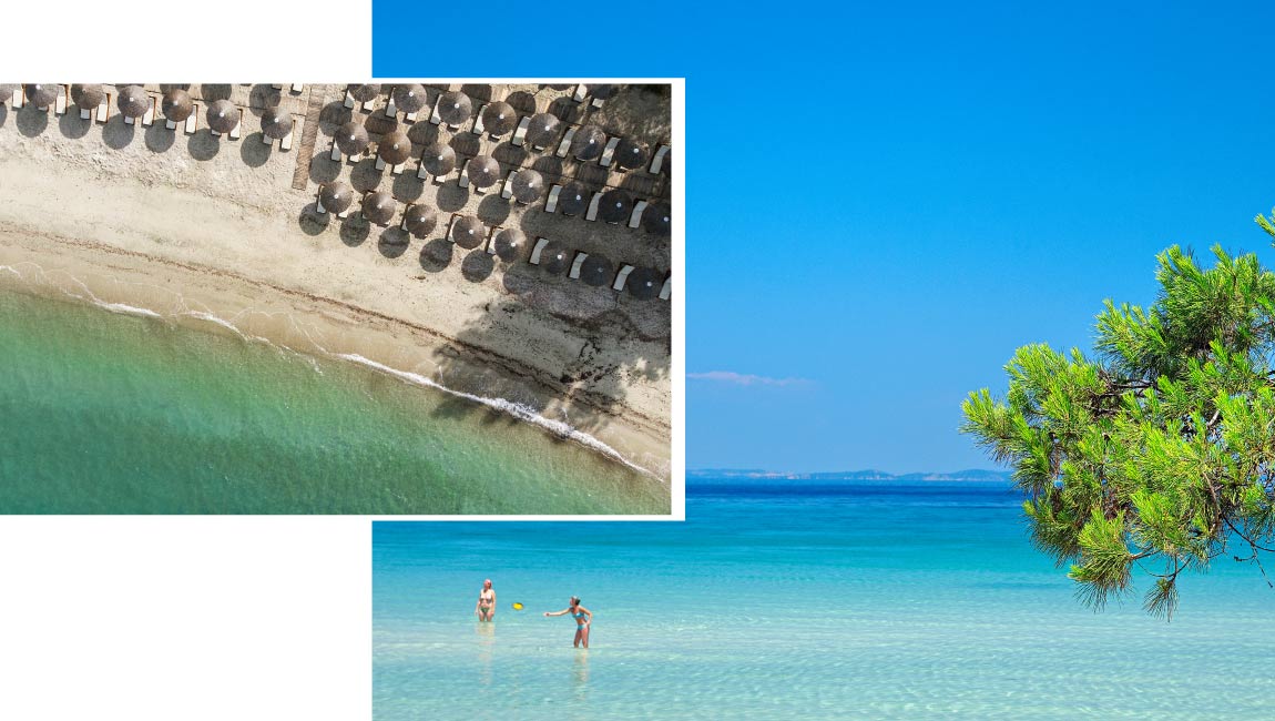 Family friendly beaches in Halkidiki