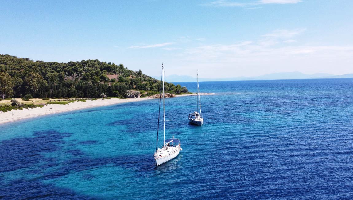 Set sail around the Kassandra coastline