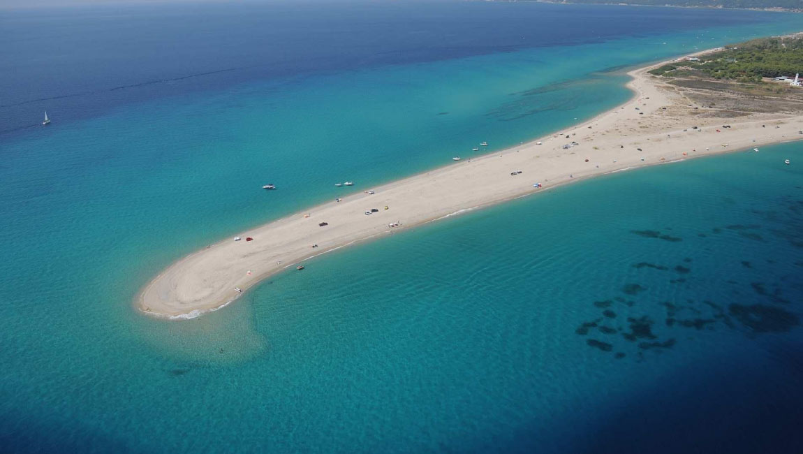 Possidi beach is one of the best ones in Halkidiki